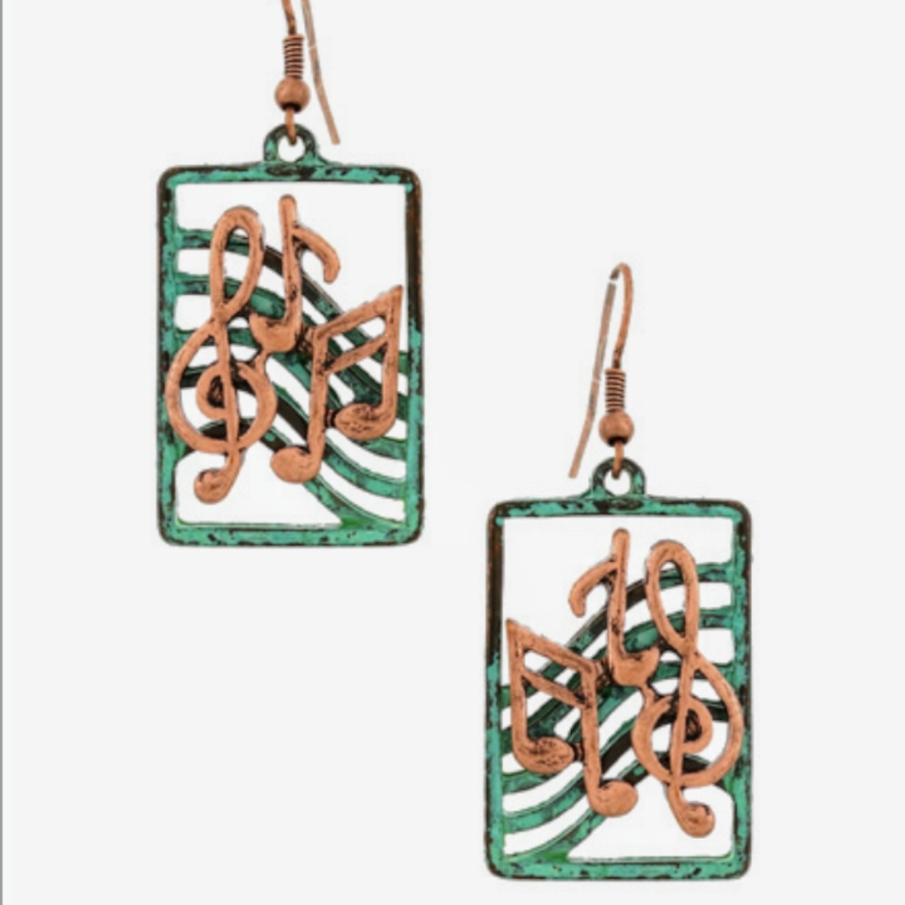 Copper earrings